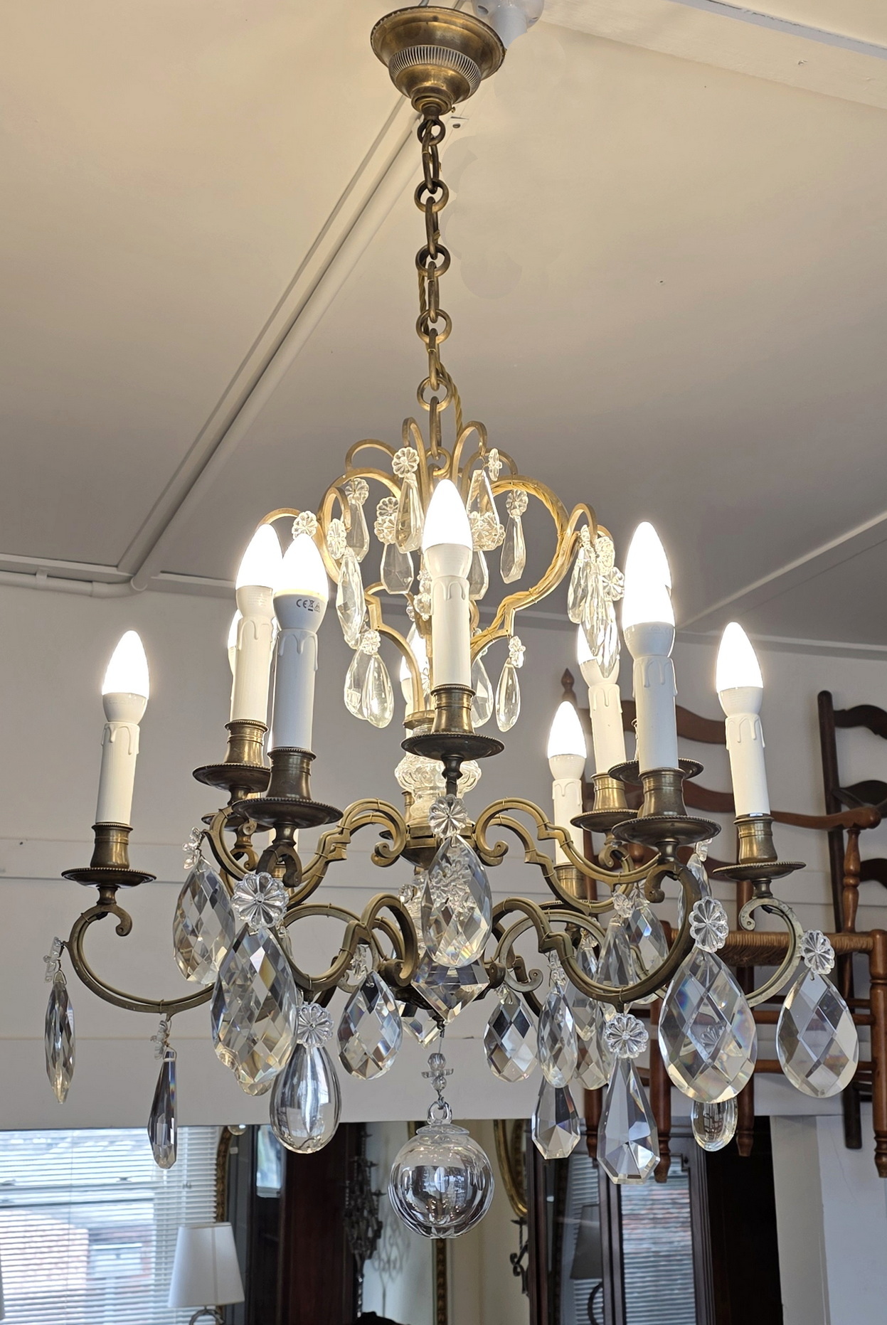 A Parisian Crystal Chandelier